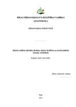 Diplomdarbs 'Skolas vadības darbība skolēnu darba drošības un arodveselības iemaņu veidošanā', 1.