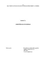 Konspekts 'Orientēšanās un kompass', 1.