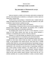 Eseja 'Ego psiholoģijas un objektattiecību teorijas salīdzinājums', 1.