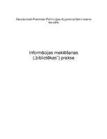 Referāts 'SPPA bibliotēkas prakse', 1.