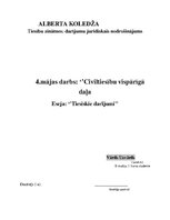 Eseja 'Tiesiskie darījumi', 1.