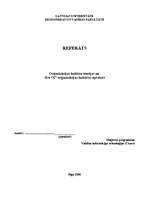 Referāts 'Organizācijas kultūru teorijas un SIA “X” organizācijas kultūras apraksts', 1.