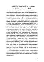 Referāts 'Vardarbība televīzijā', 9.