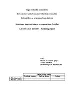 Konspekts 'Risinājumu algoritmizācija un programmēšana. Rindas aprēķins', 1.
