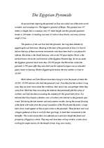 Konspekts 'The Egyptian Pyramids - Ēģiptes piramīdas', 1.