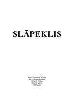 Referāts 'Slāpeklis', 1.