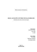 Referāts 'Krāsu asociatīvā uztvere vizuālajā reklāmā', 1.