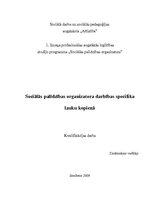 Diplomdarbs 'Sociālās palīdzības organizatora darbības specifika lauku kopienā', 1.