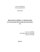 Referāts 'Dēku romāna iezīmes V.J.Gregru darbā "Latvijas karalis jeb cilvēks, kam visi par', 1.
