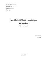 Konspekts 'Speciālie iesildīšanās vingrinājumi akrobātikai', 1.
