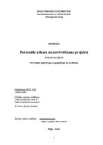 Referāts 'Personāla atlases un novērtēšanas projekts. Personāla plānošana, organizācija un', 1.