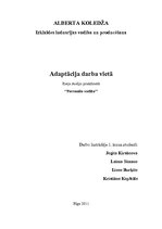 Eseja 'Adaptācija', 1.