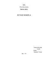 Referāts 'Runas māksla', 1.
