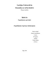 Referāts 'Noguldījumu vispārīgs raksturojums', 1.