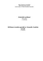 Referāts 'Mērīšanas rezultātu apstrāde ar vismazāko kvadrātu metodi', 1.