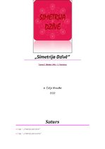 Konspekts 'Simetrija dzīvē', 1.