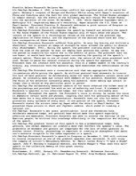 Eseja 'FDR Declares War - A Review of His "Infamy" Speech', 1.