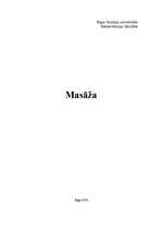 Referāts 'Masāža', 1.