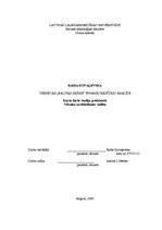 Referāts 'Viesnīcas "Baltais sapnis" finanšu rādītāju analīze', 1.