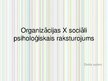 Prezentācija 'Organizācijas X sociāli psiholoģiskais raksturojums', 1.