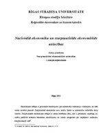Konspekts 'Nacionālā ekonomika un starptautiskās ekonomiskās attiecības', 1.