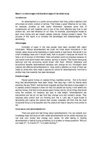 Konspekts 'Report on Advantages and Disadvantages of the Advertising', 1.