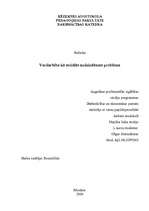 Referāts 'Vardarbība kā sociālās audzināšanas problēma', 1.