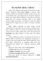 Referāts 'Islams', 3.
