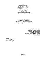 Referāts 'Stratēģiskā vadība SIA "Baltic Restaurants Latvia"', 1.