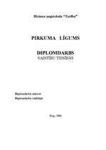 Diplomdarbs 'Pirkuma līgums', 1.