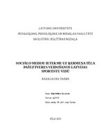 Diplomdarbs 'Sociālo mediju ietekme uz ķermeņa tēla pašuztveres veidošanos Latvijas sportistu', 1.