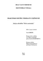 Prakses atskaite 'Prakses atskaite a/s "Balvu maiznieks"', 1.