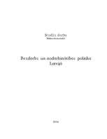 Referāts 'Bezdarbs un nodarbinātības politika Latvijā', 1.