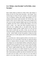 Referāts 'Ļeva Tolstoja darba "Anna Kareņina" filmas un grāmatas salīdzinājums', 1.