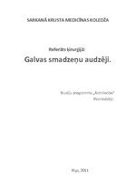 Konspekts 'Galvas smadzeņu audzēji', 1.