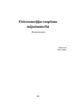 Konspekts 'Elektroenerģijas taupīšana mājsaimniecībā', 1.