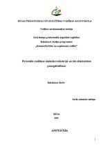 Referāts 'Personālvadība izklaides industrijā un tās efektivitātes paaugstināšana', 1.
