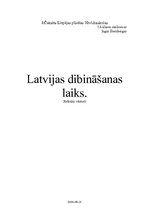 Referāts 'Latvijas dibināšana', 1.