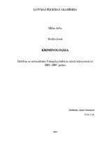 Referāts 'Zādzības no automašīnām Ventspils pilsētā un rajonā laika posmā no 2005.-2007.ga', 1.