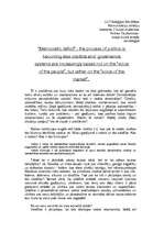 Eseja 'Demokrātijas deficīts', 1.