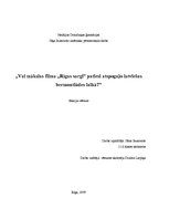 Referāts 'Vai mākslas filma "Rīgas sargi" patiesi atspoguļo latviešus bermontiādes laikā?', 1.