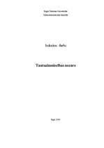 Referāts 'Tautsaimniecības nozares attīstība', 1.