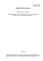 Konspekts '8.Saeimas raksturojums', 1.