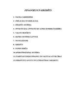 Konspekts 'Metodiskie materiāli. Finanses un kredīti', 1.