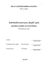 Referāts 'Individuālā komersanta "Kaplis" gada pārskata analīze un novērtēšana', 1.