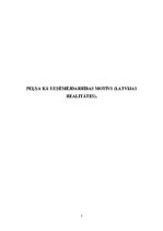 Referāts 'Peļņa kā uzņēmējdarbības motīvs (Latvijas realitātes)', 1.