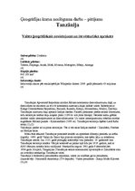 Konspekts 'Tanzānija', 1.