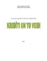 Referāts 'Kredīti un to veidi', 1.