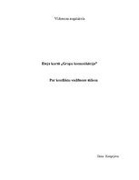 Eseja 'Par konfliktu vadīšanas stiliem', 1.