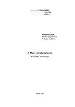 Konspekts 'A.Maslova kultūras teorija', 1.